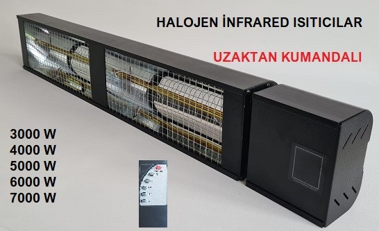 5000 Watt Halojen Isıtıcı - Uzaktan Kumandalı 